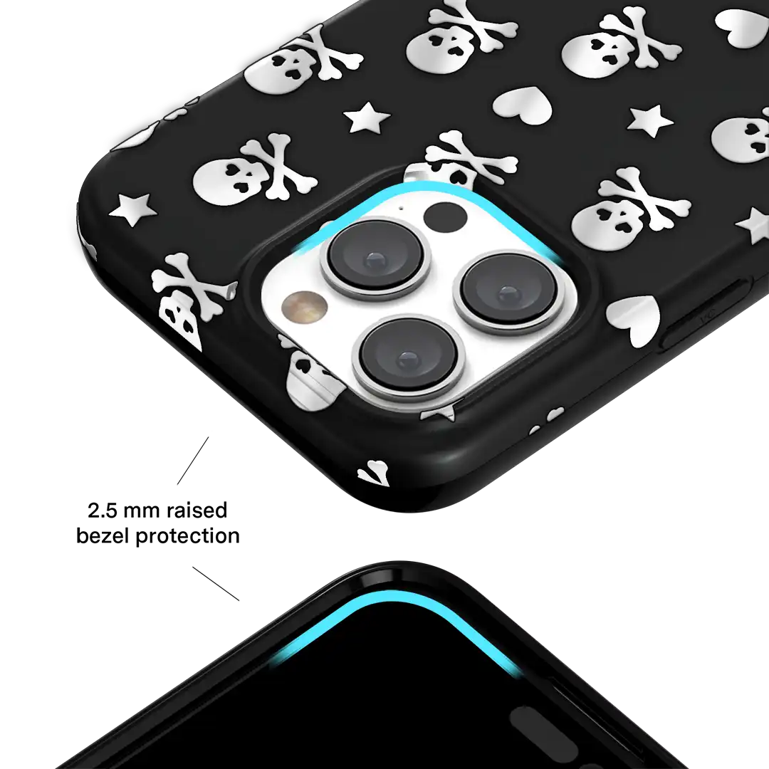 Chrome Skulls iPhone Case
