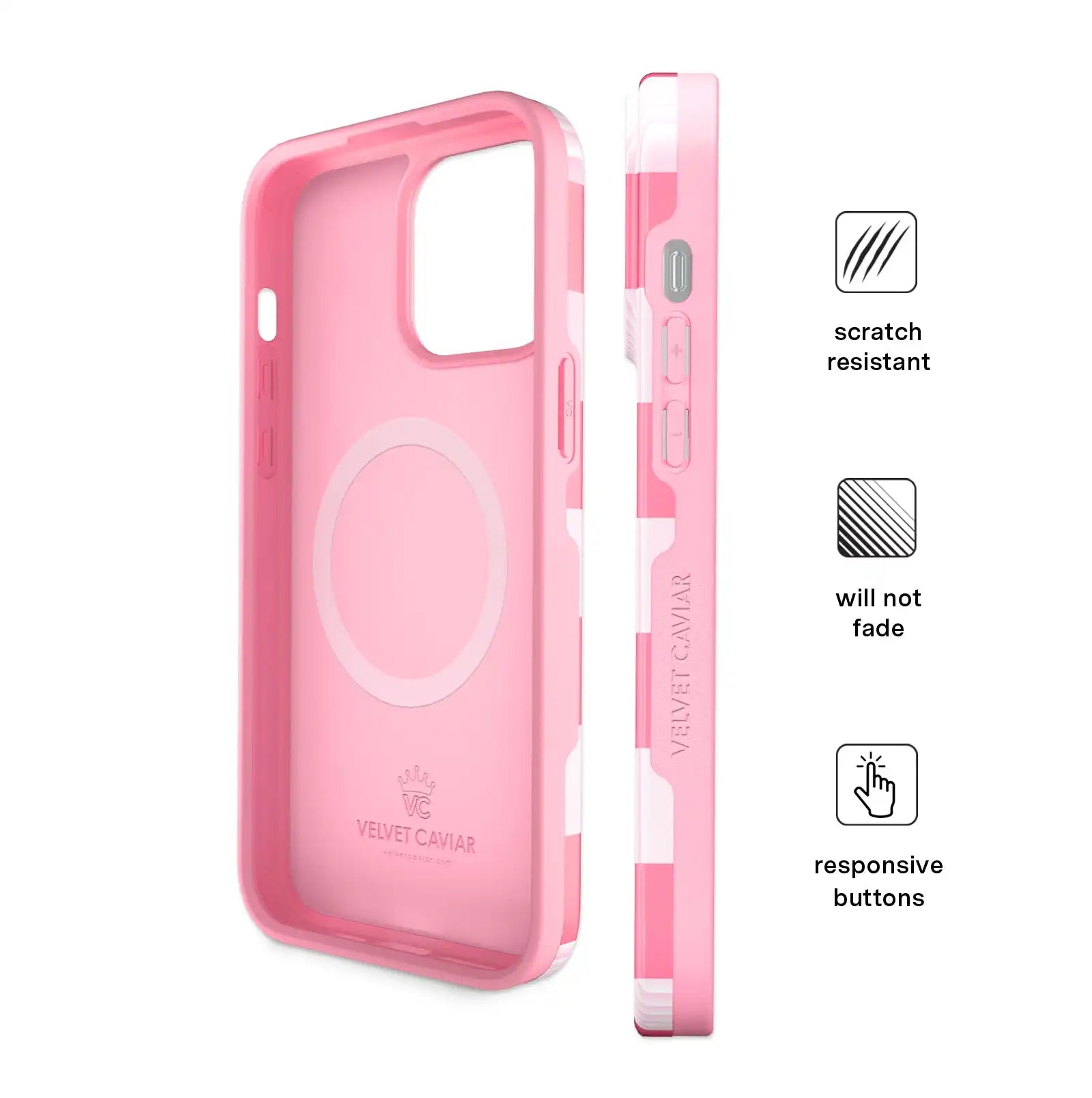 Pink Vibe Checkered iPhone Case