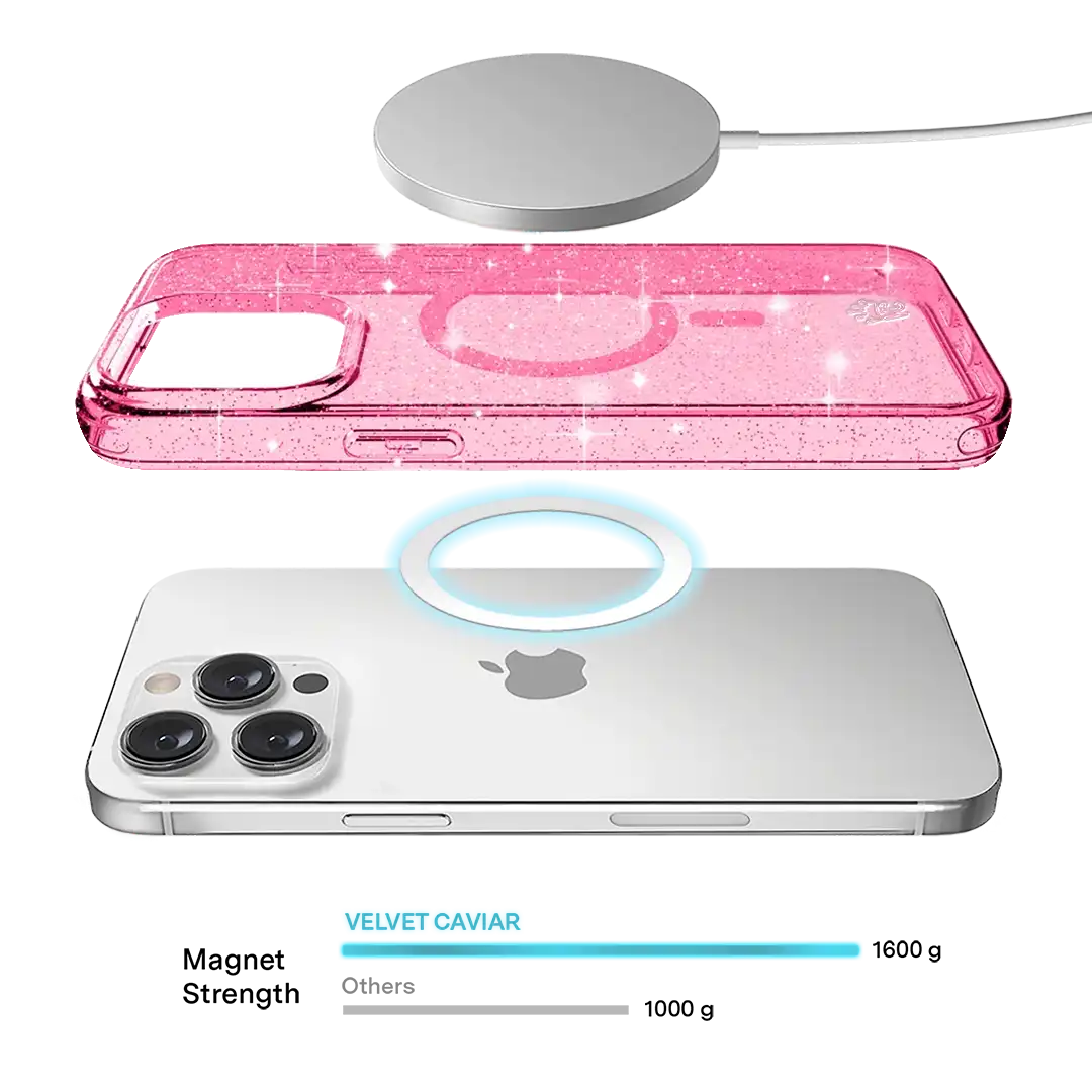 Pink Stardust Glitter iPhone Case