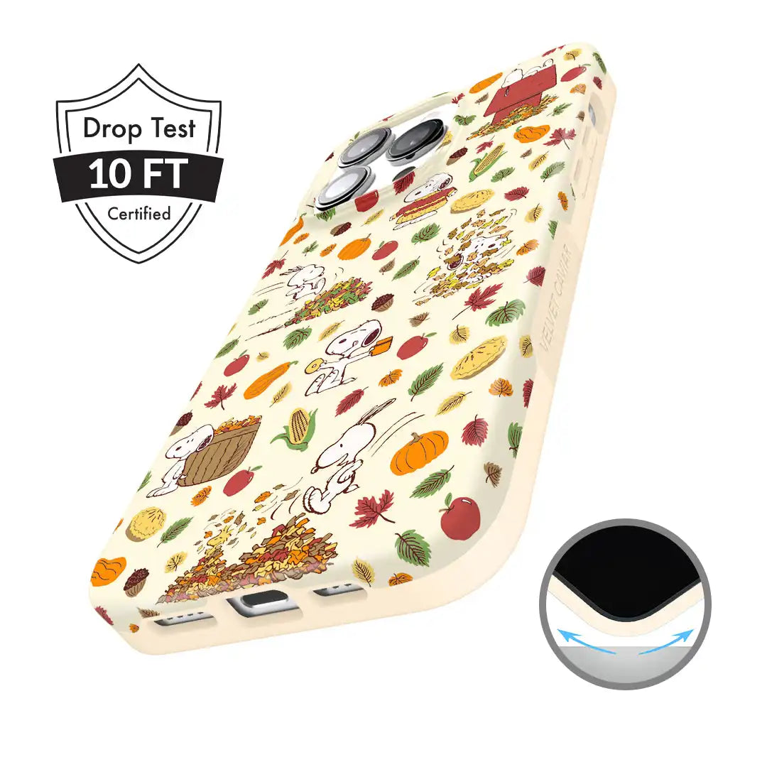 Snoopy Autumn Leaves iPhone Case