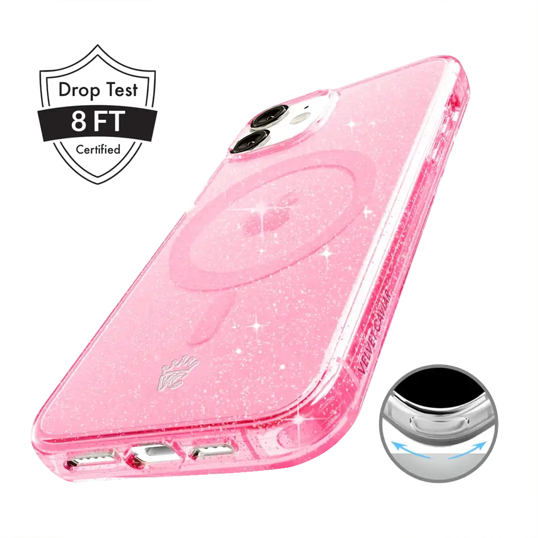 Pink Stardust Glitter iPhone Case