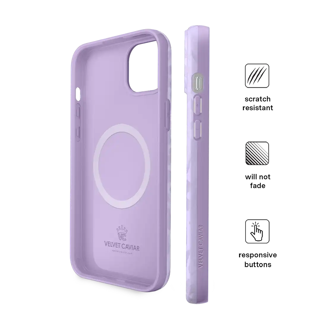 Lilac Leopard iPhone Case
