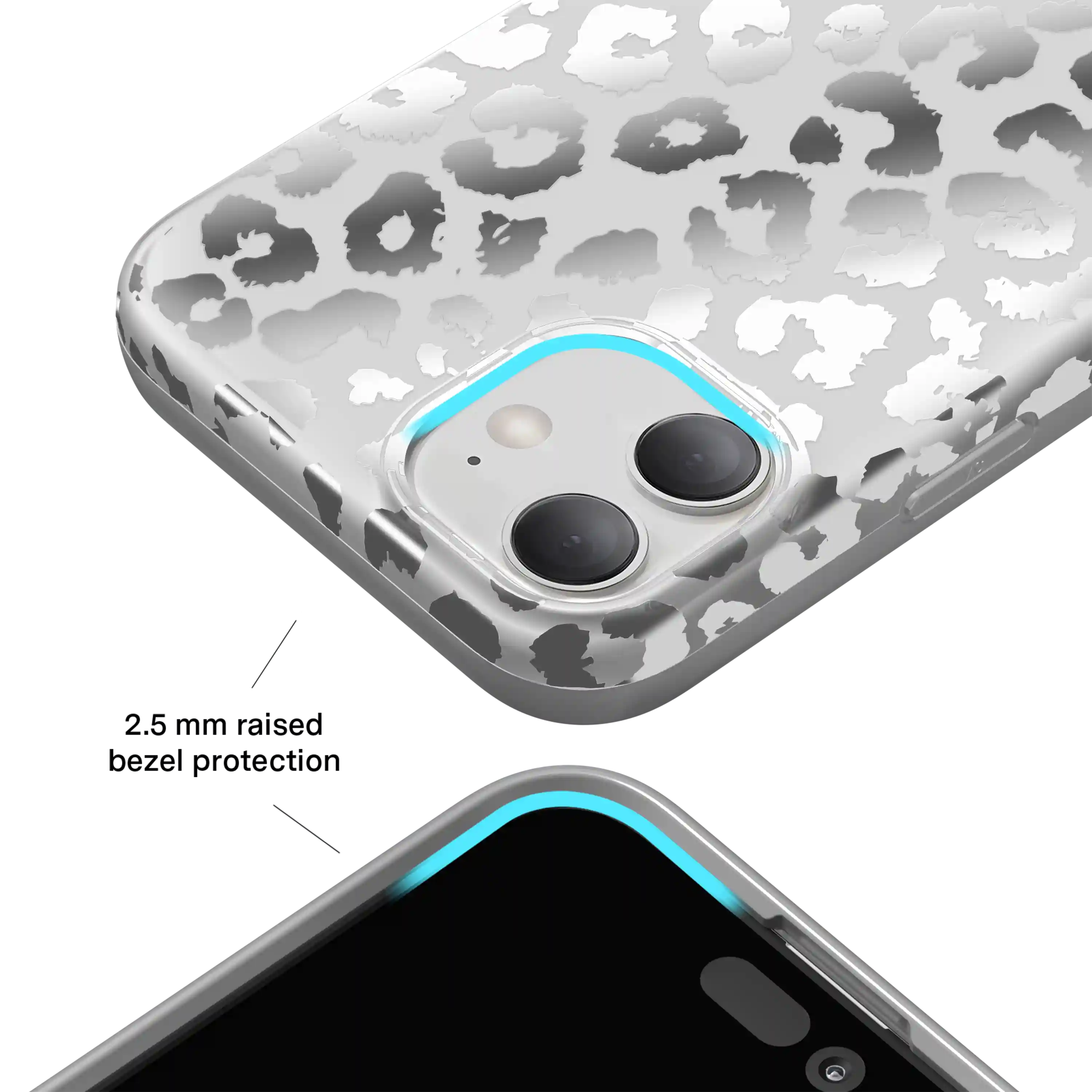 Chrome Leopard iPhone Case