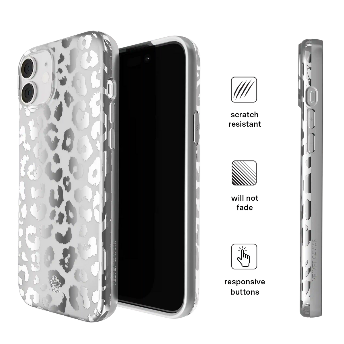 Chrome Leopard iPhone Case