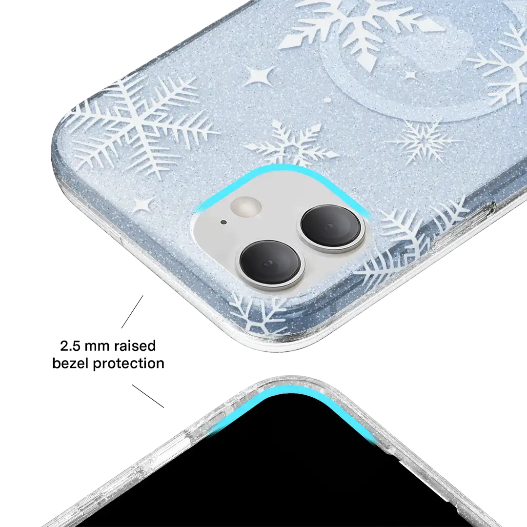 Snow Angel Glitter iPhone Case