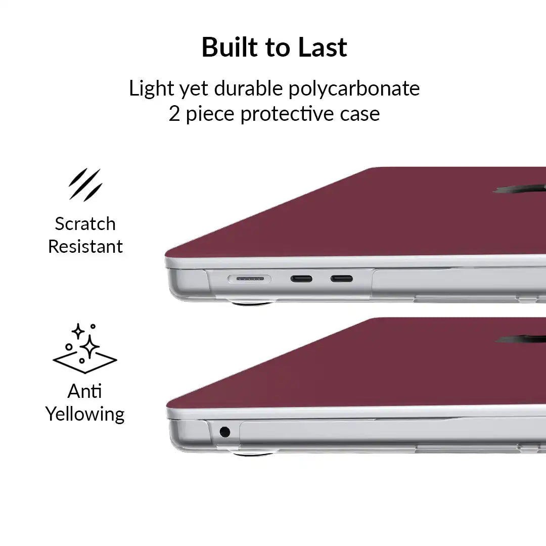 Burgundy 1990 MacBook Case