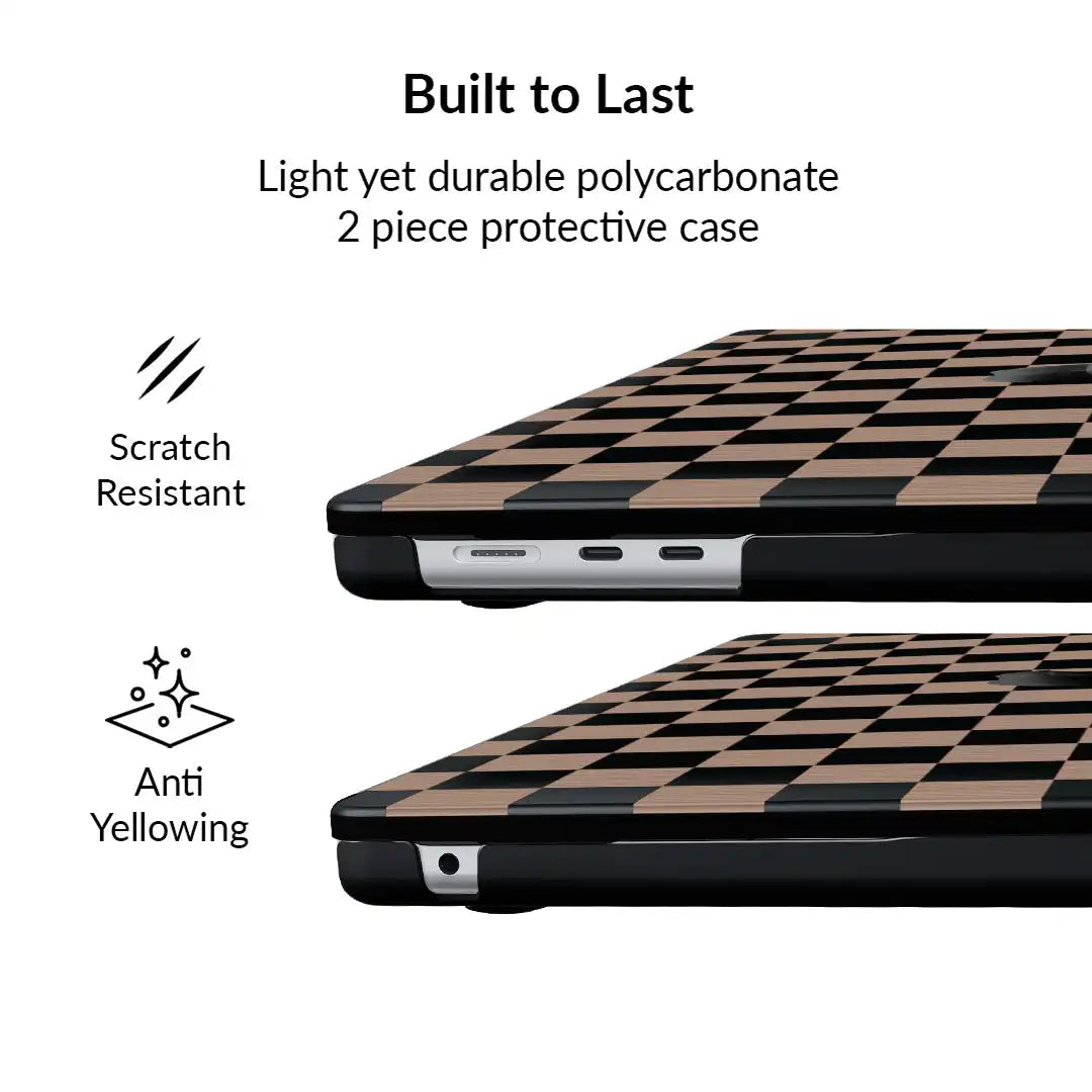 Mocha Vibe Check MacBook Case