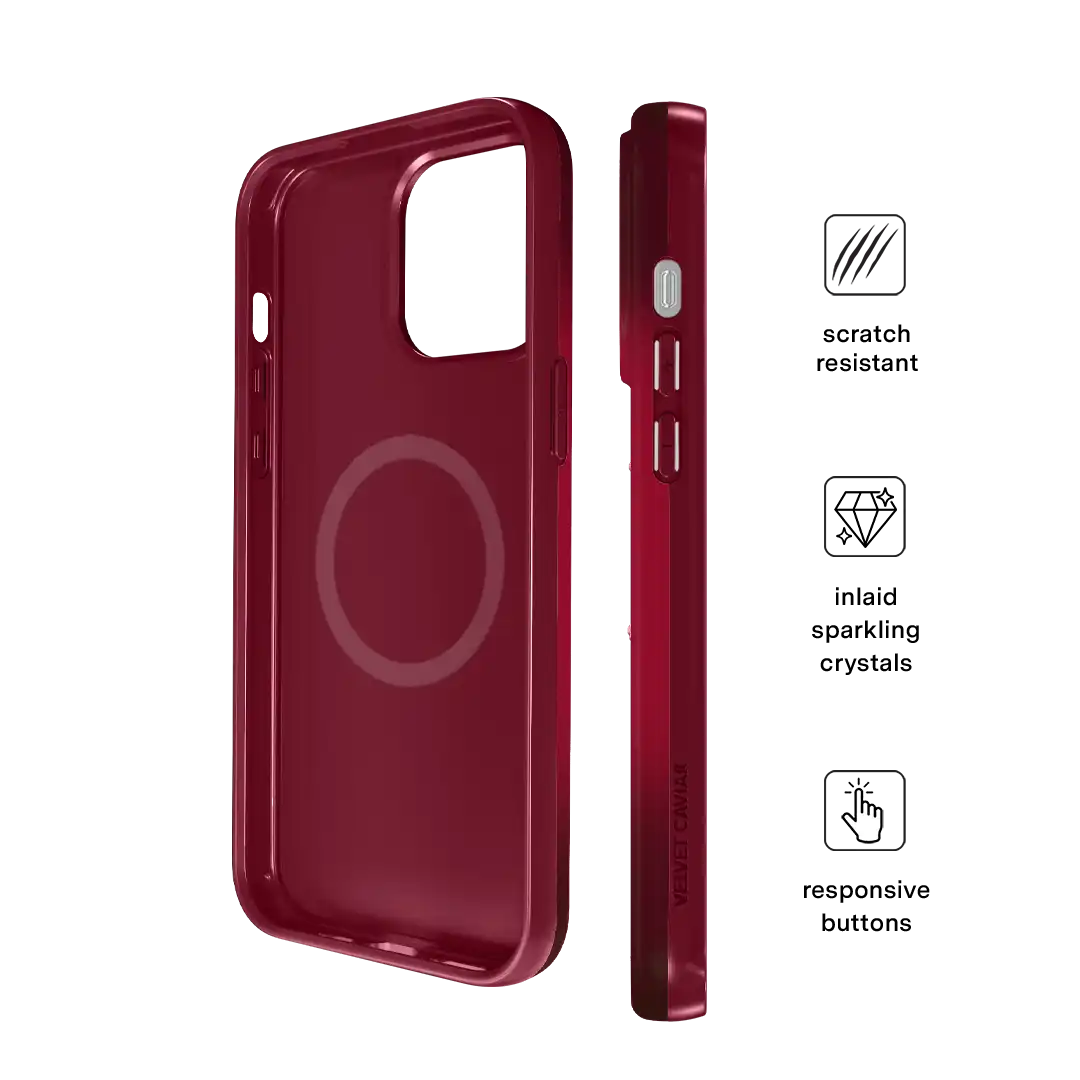 Black Cherry Crystal iPhone Case