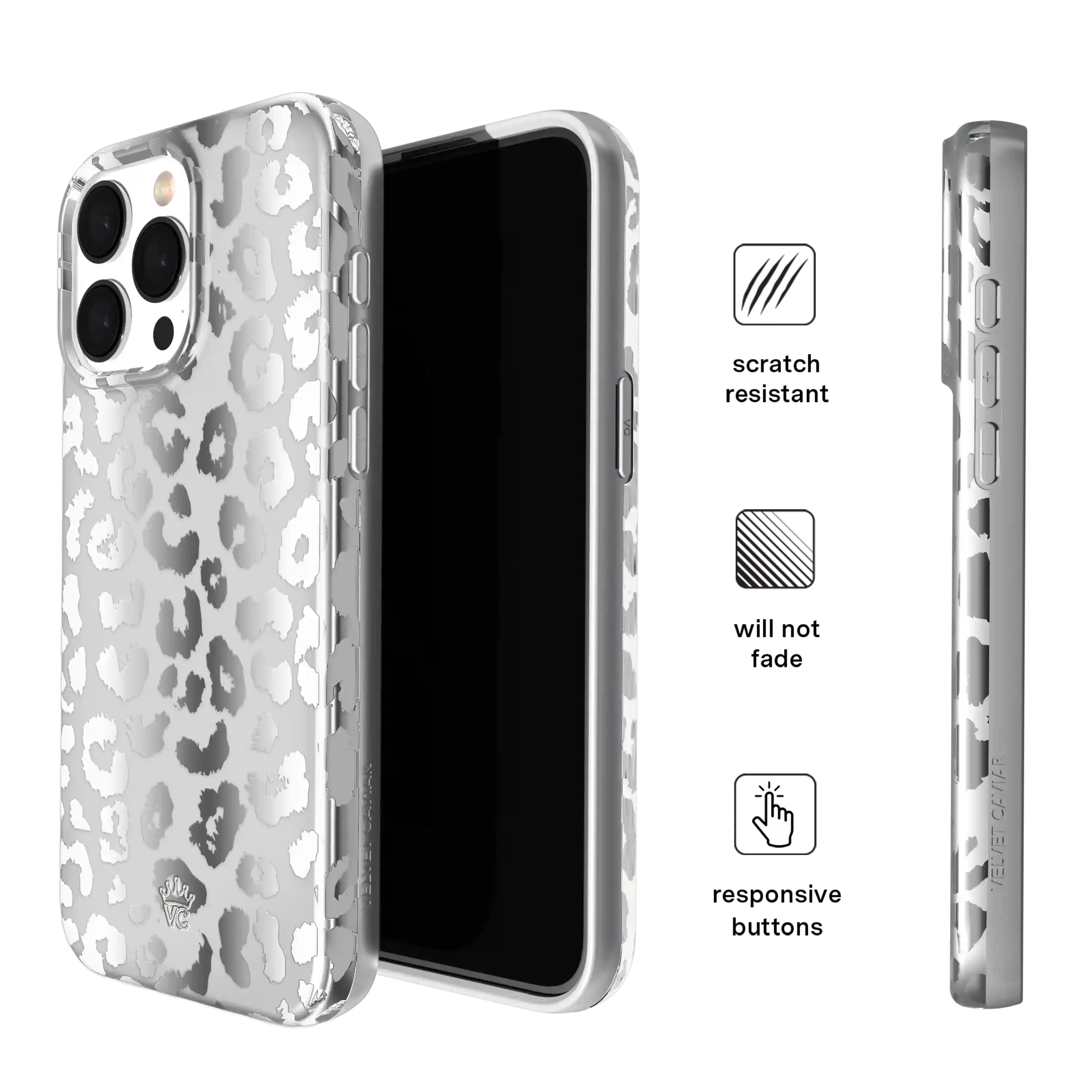 Chrome Leopard iPhone Case
