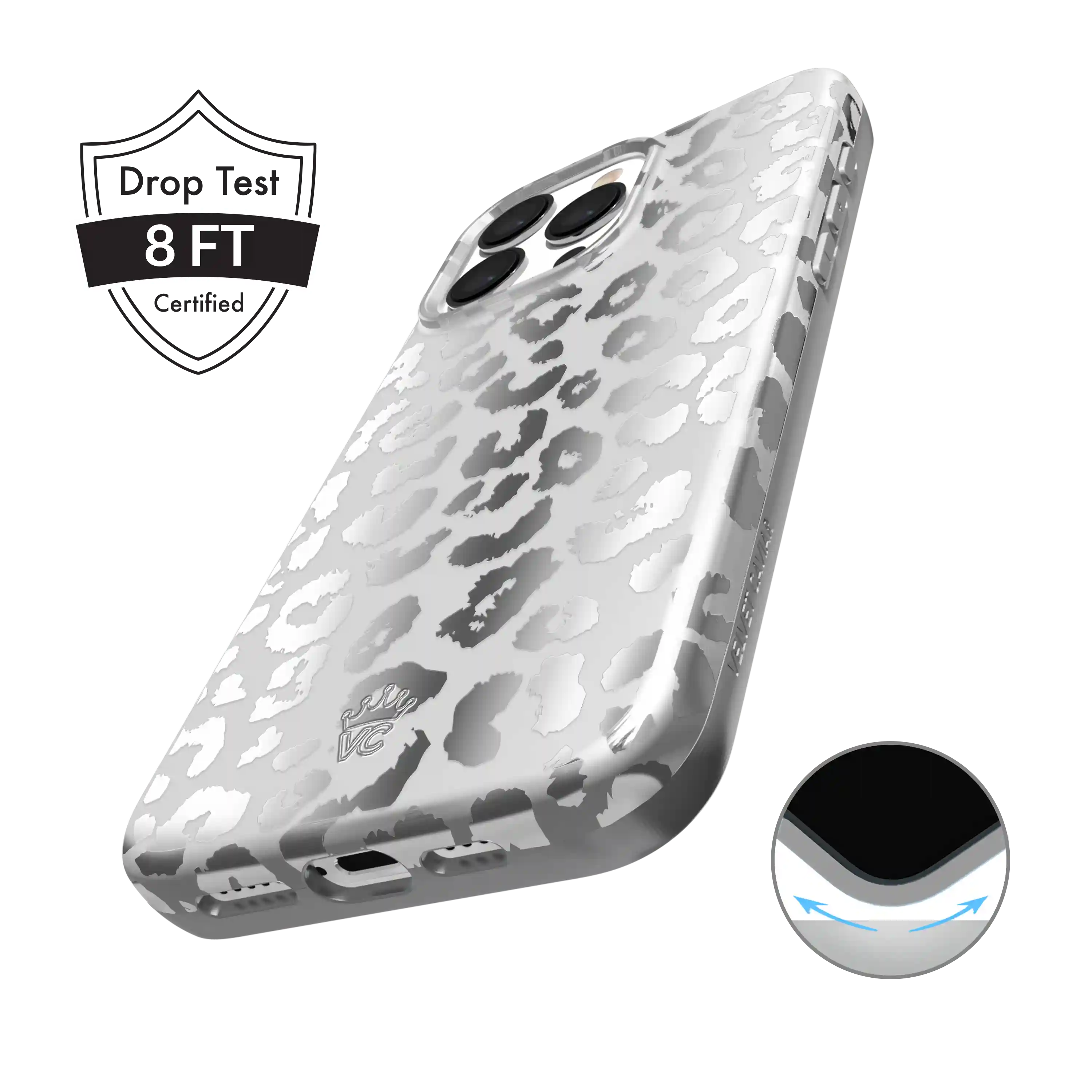 Chrome Leopard iPhone Case