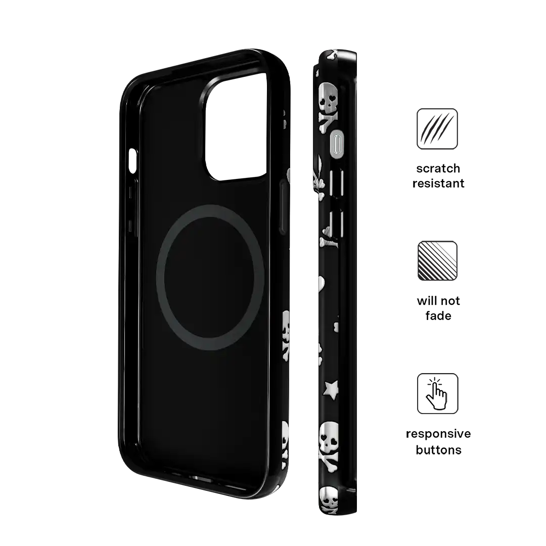 Chrome Skulls iPhone Case