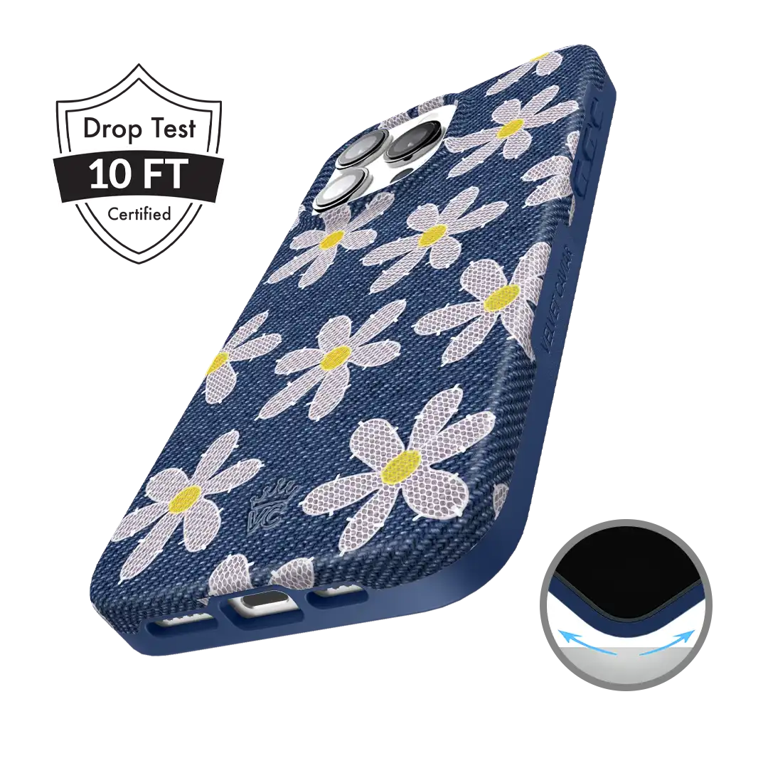 Denim Daisy iPhone Case