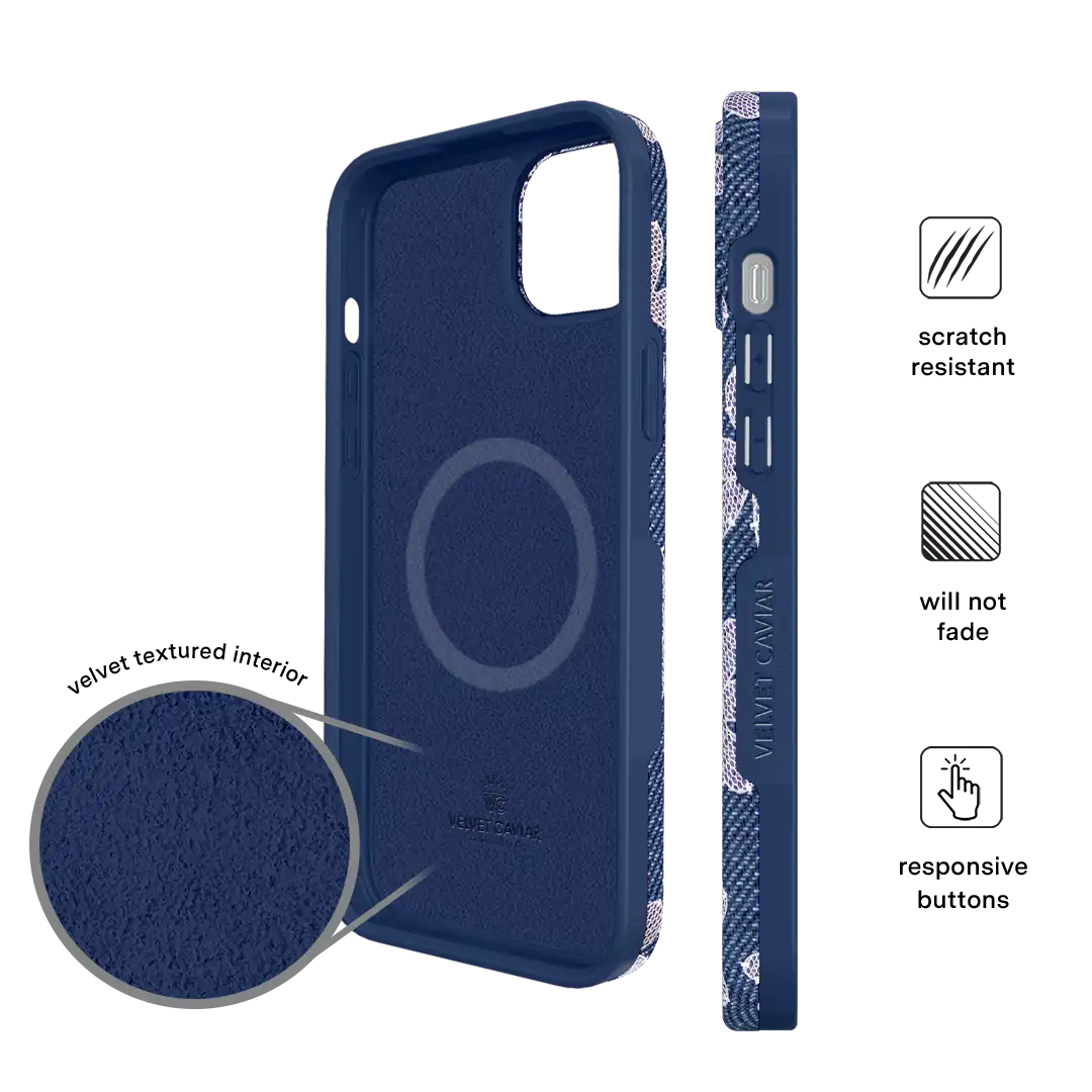 Denim Daisy iPhone Case
