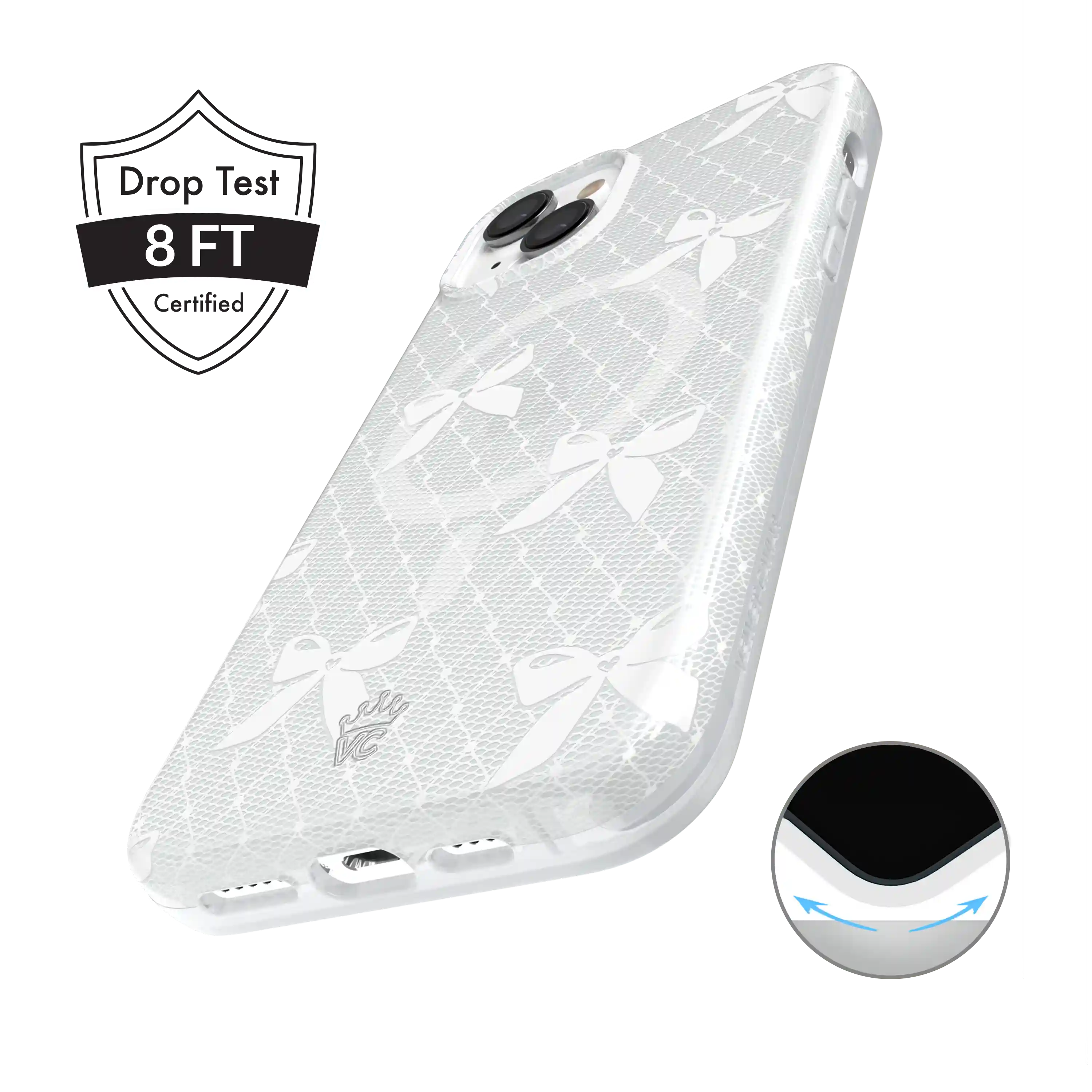 Vintage Lace Bows iPhone Case