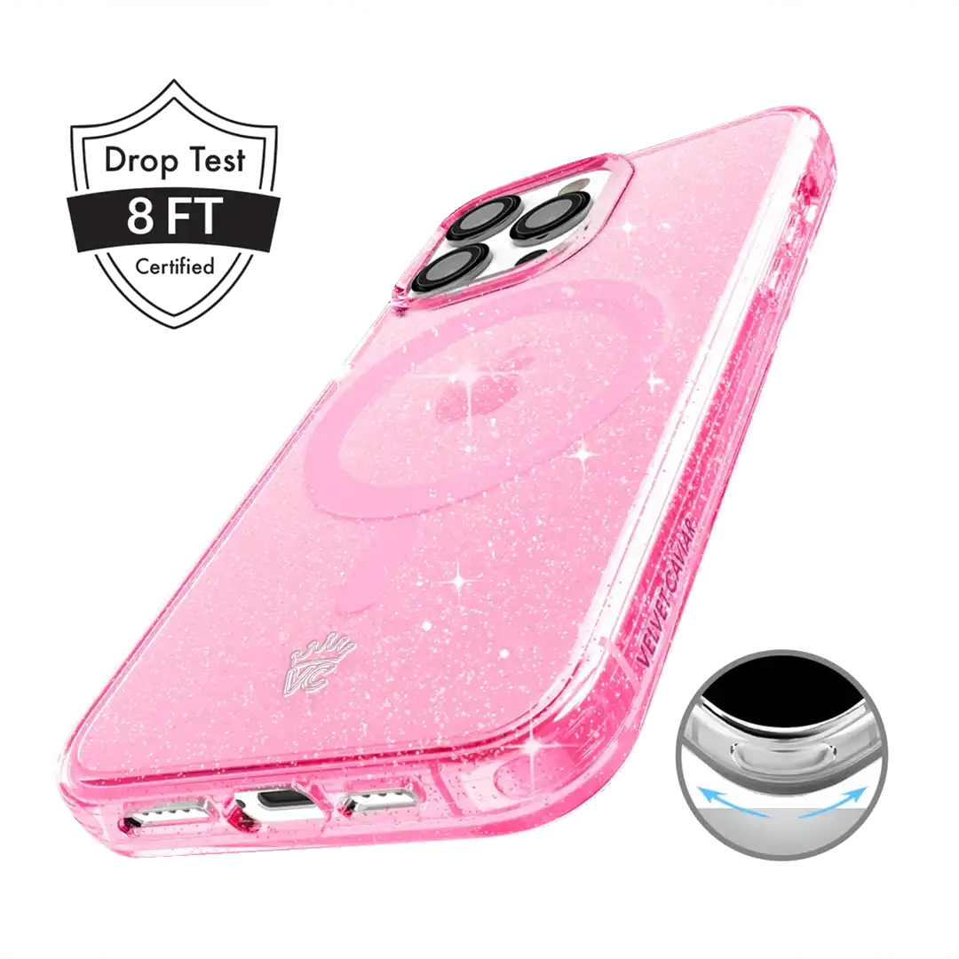 Pink Stardust Glitter iPhone Case