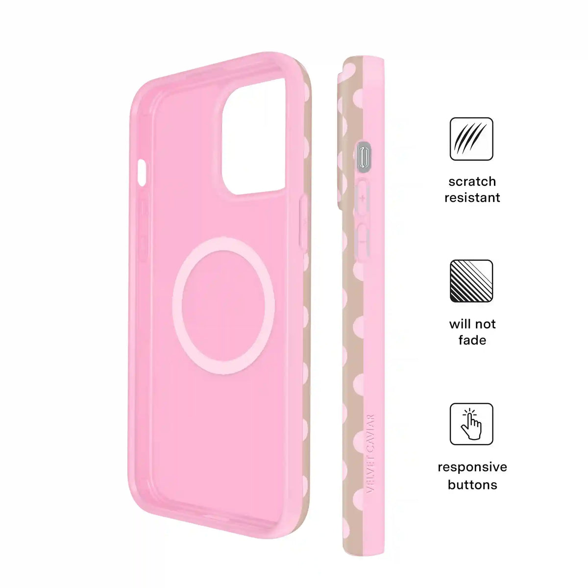 Brown Sugar Polka Dot iPhone Case