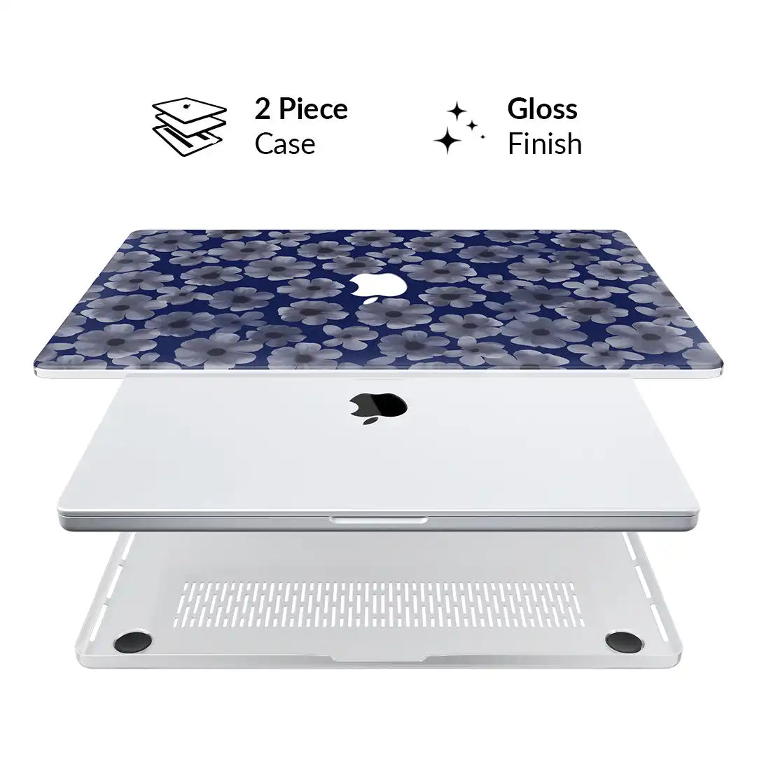 Midnight Blossom MacBook Case