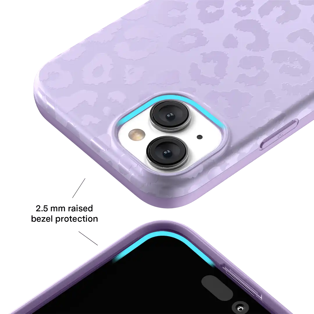 Lilac Leopard iPhone Case