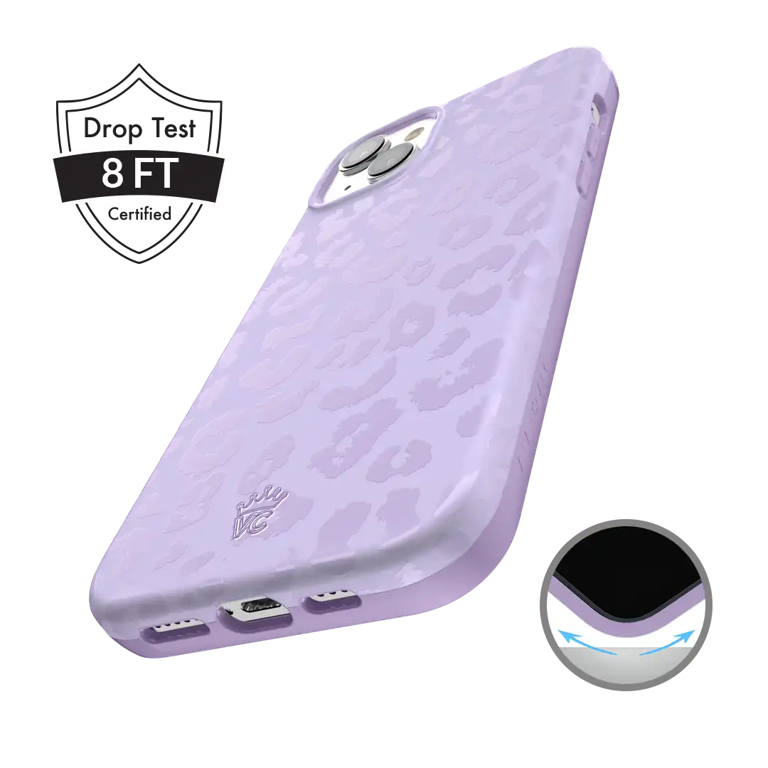 Lilac Leopard iPhone Case