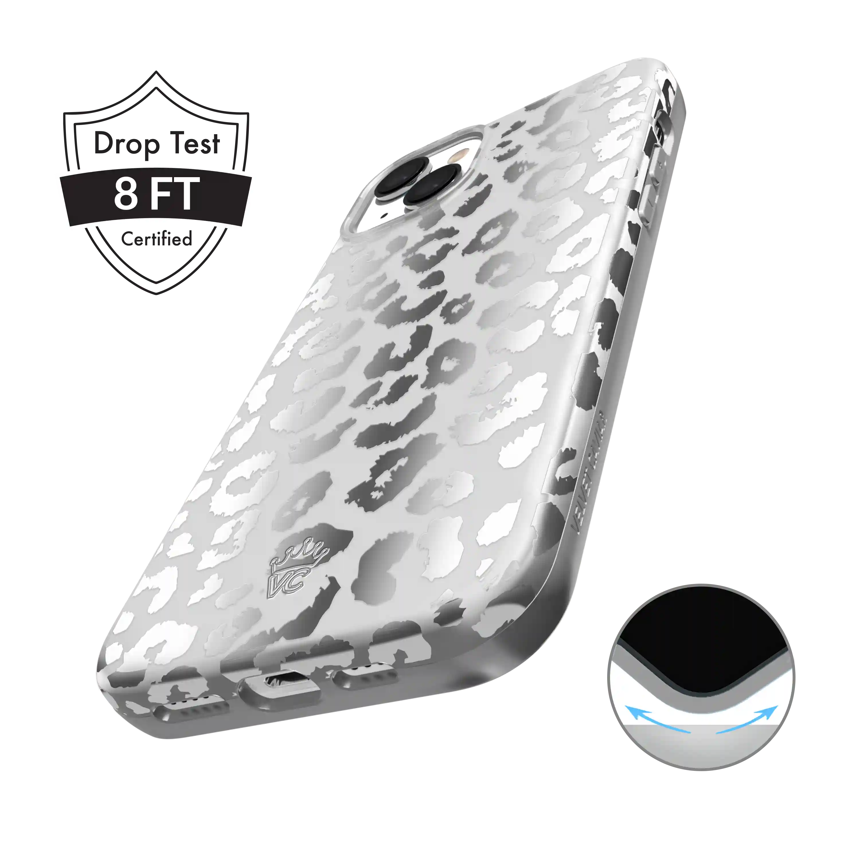 Chrome Leopard iPhone Case