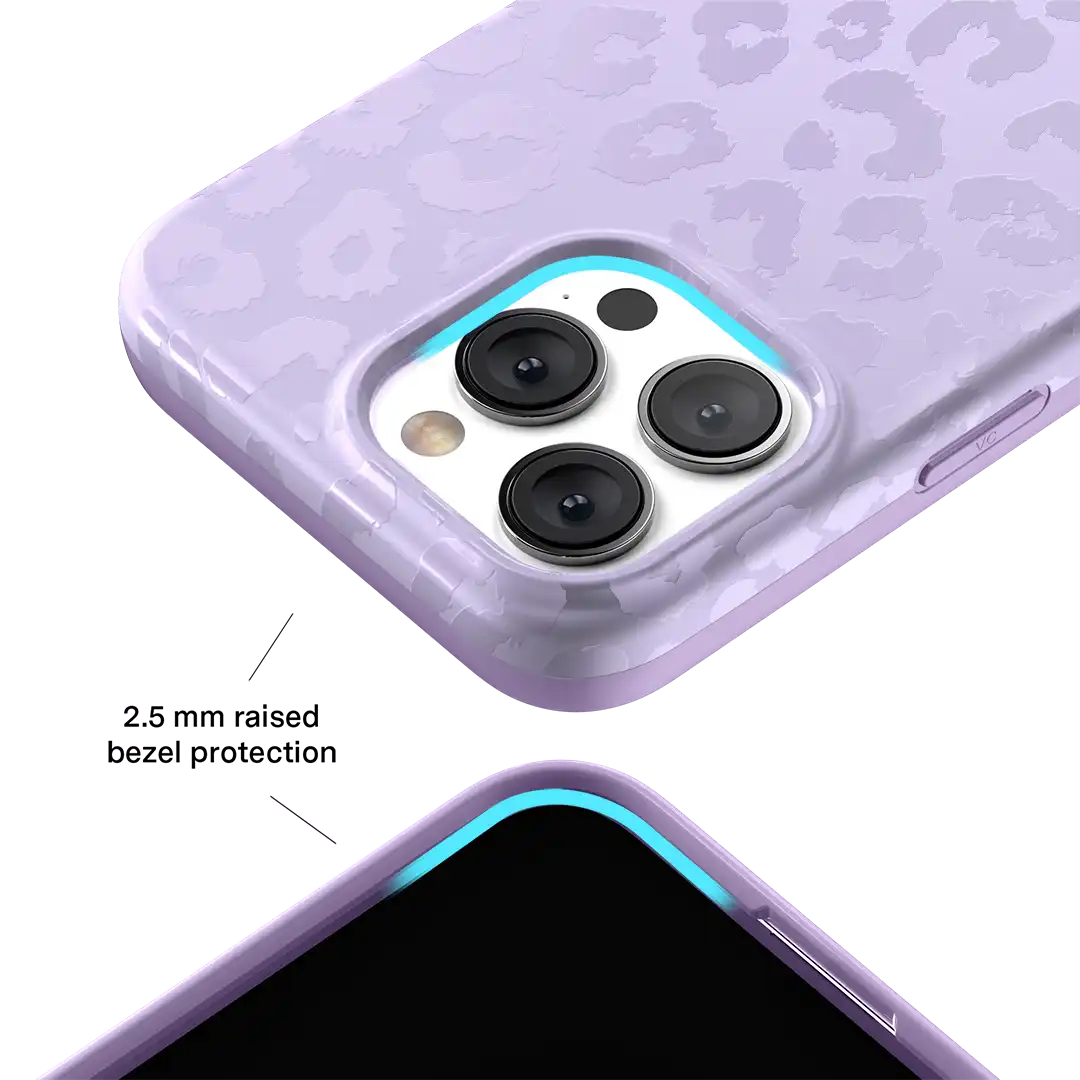 Lilac Leopard iPhone Case