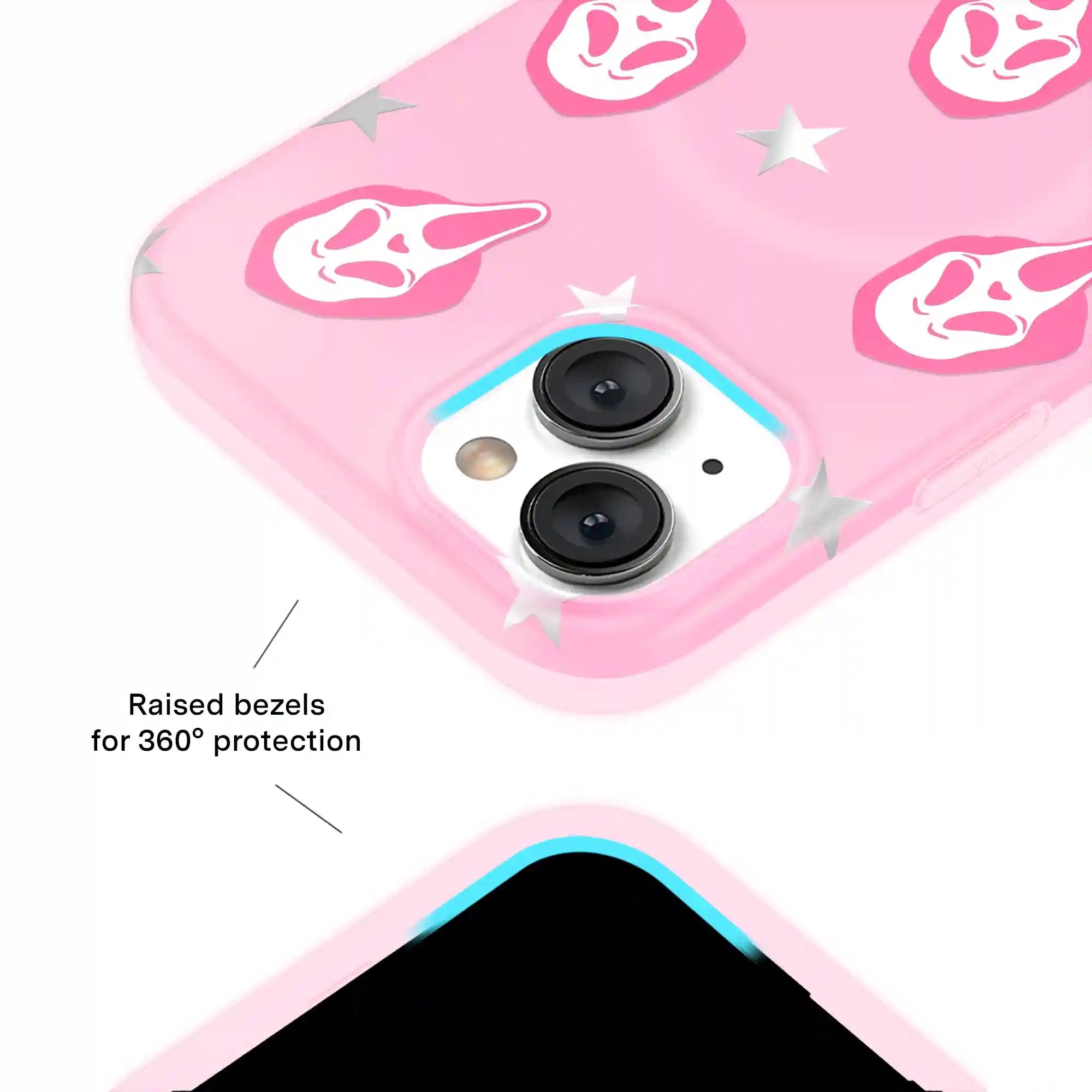 Ghost Face Call Me Pink iPhone Case