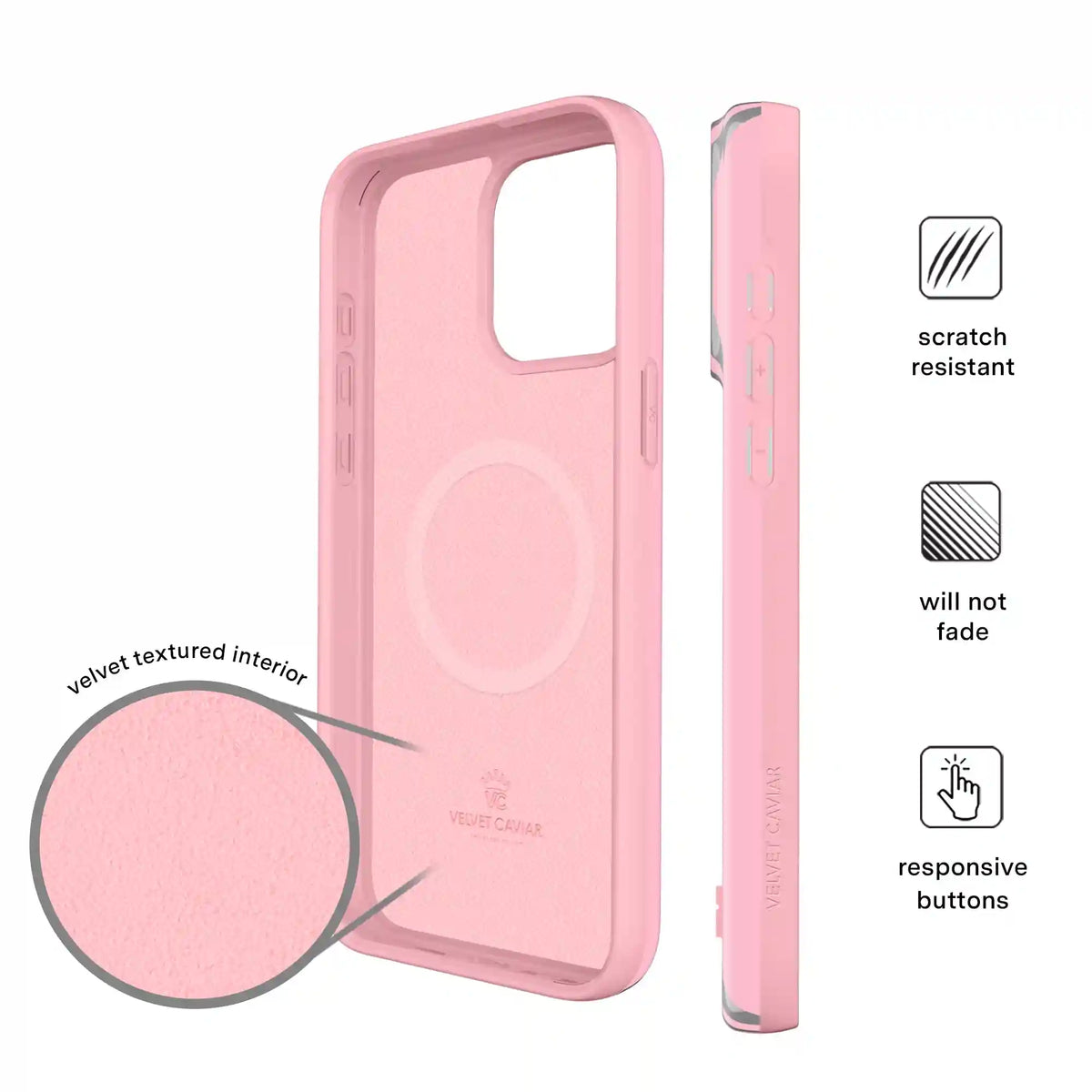 Pink Chrome Stripes iPhone Case