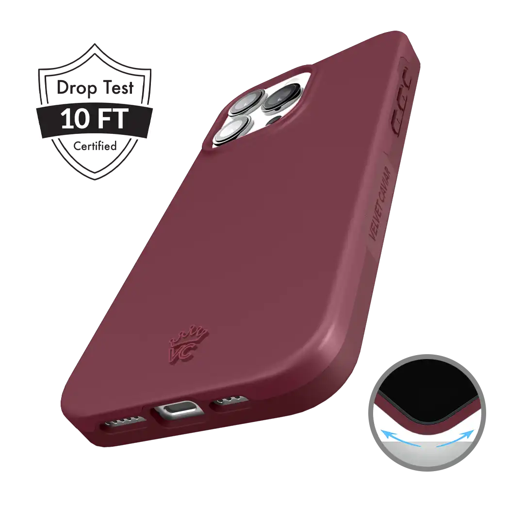 Burgundy 1990 iPhone Case