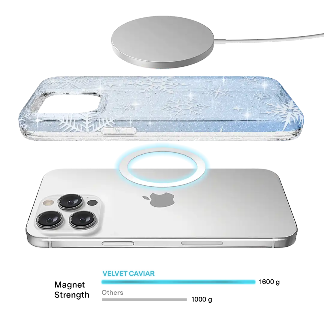 Snow Angel Glitter iPhone Case