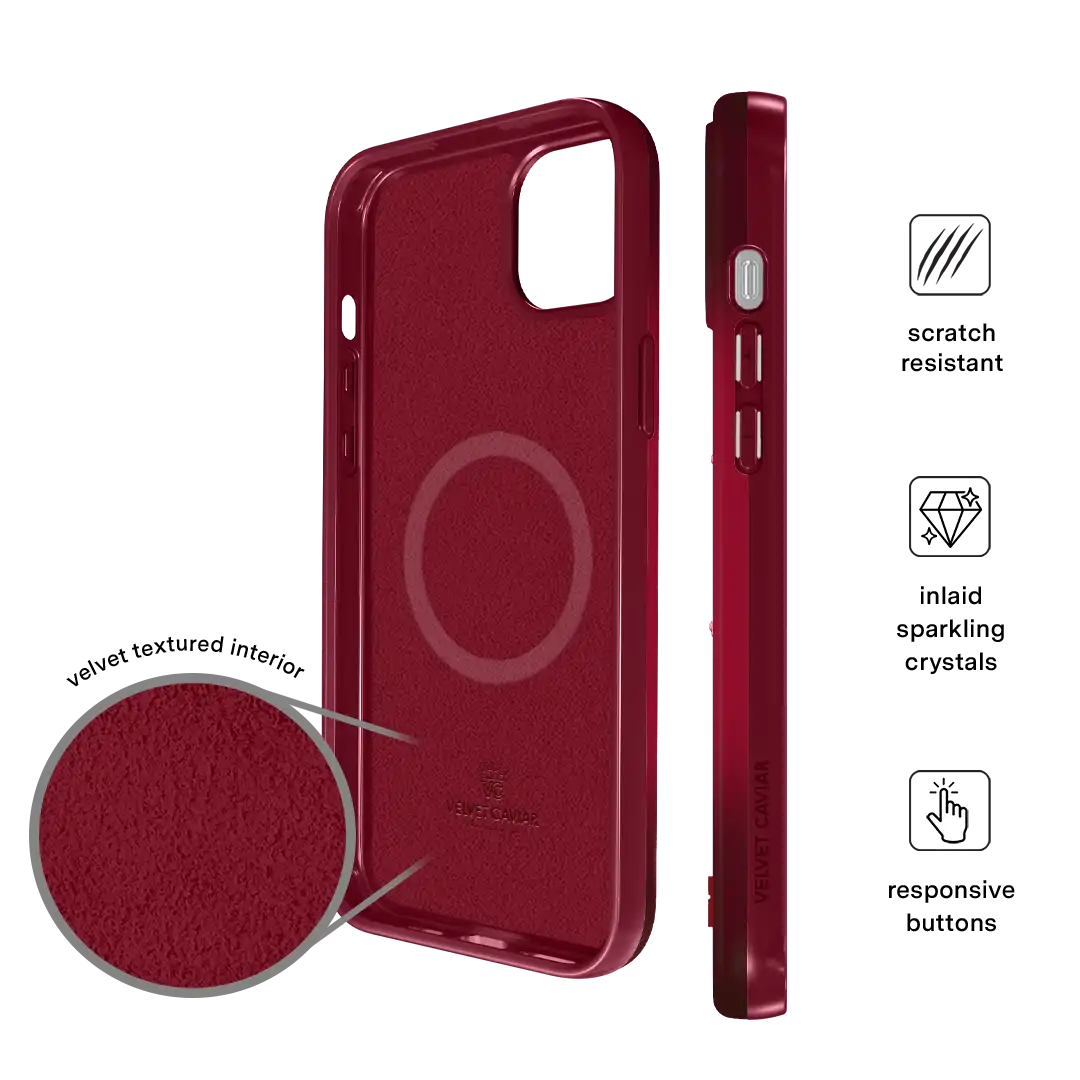 Black Cherry Crystal iPhone Case