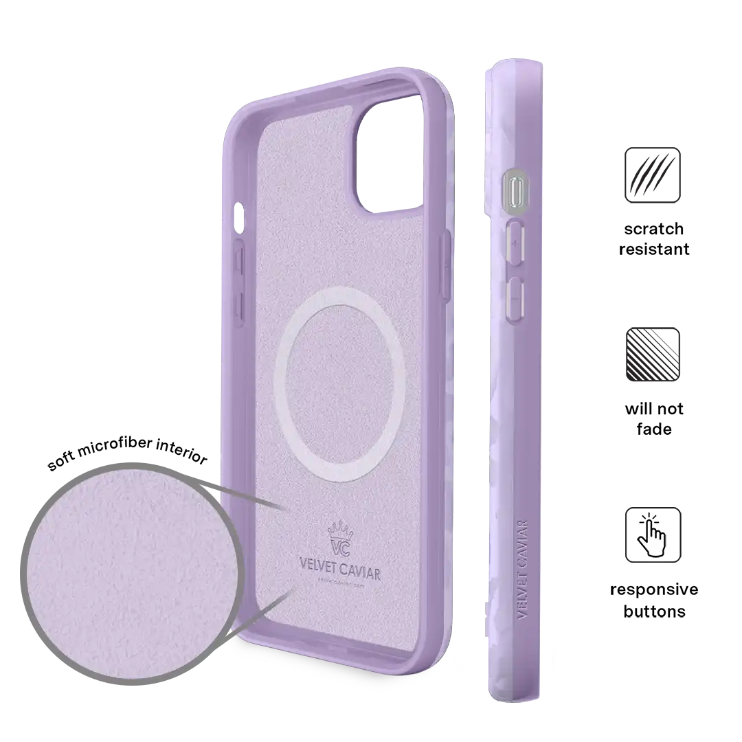 Lilac Leopard iPhone Case