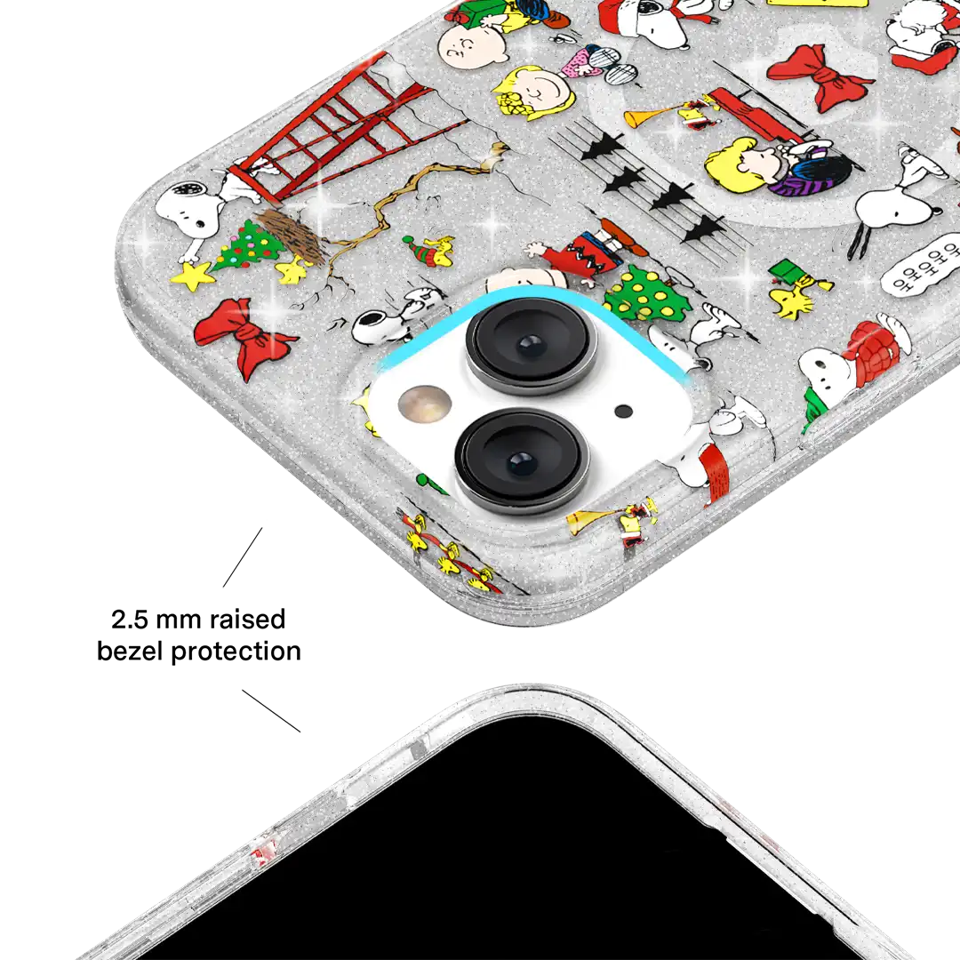 Snoopy Christmas Glitter iPhone Case