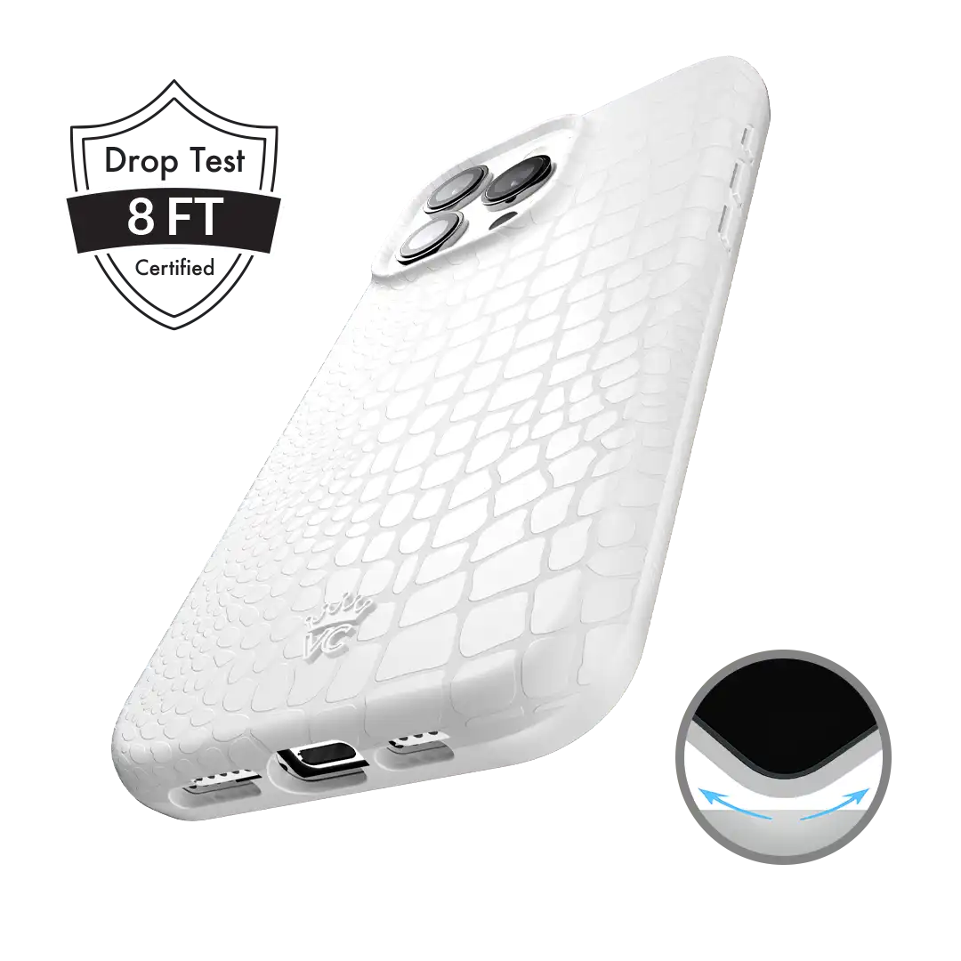 White Croc iPhone Case