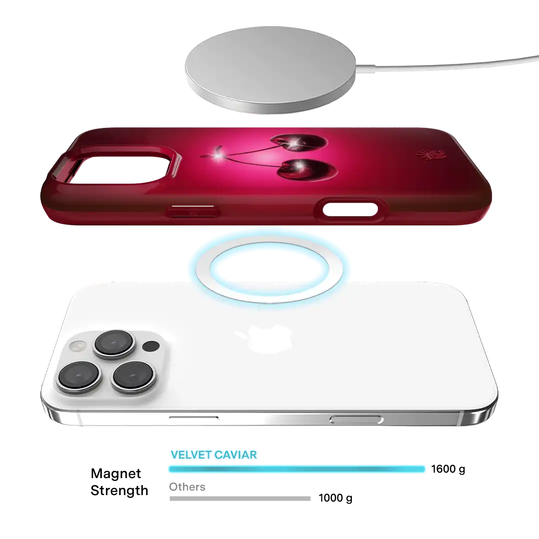 Black Cherry Crystal iPhone Case