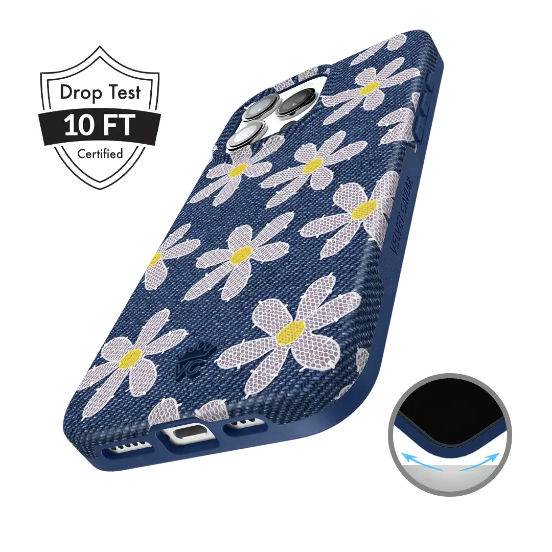 Denim Daisy iPhone Case