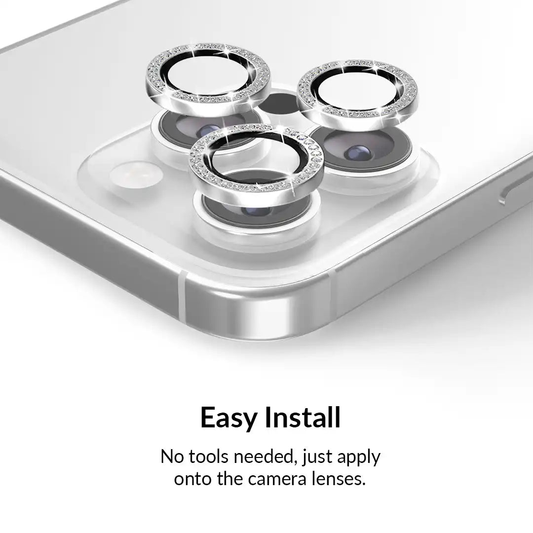 Crystal Glam Camera Lens Protector for iPhone