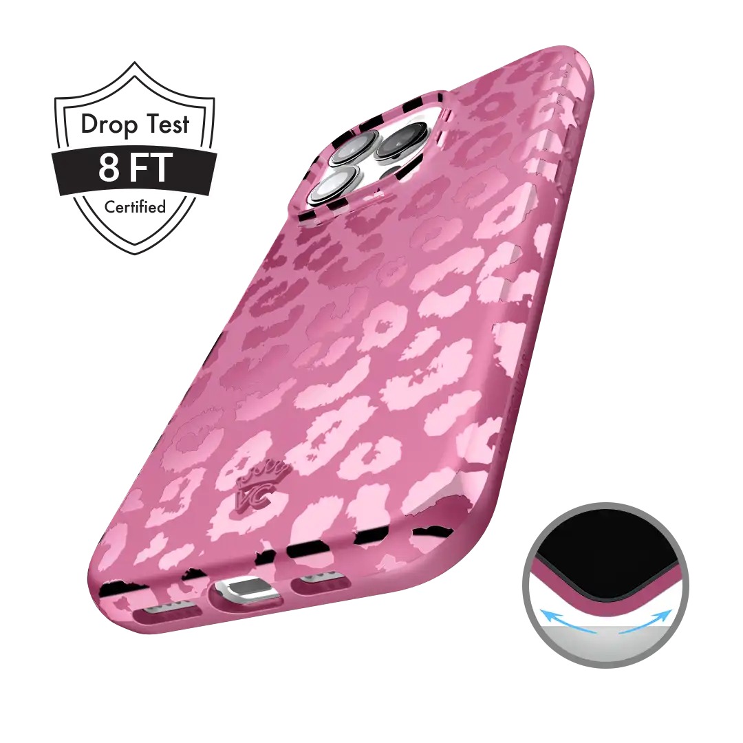 Pink Ruby Leopard iPhone Case