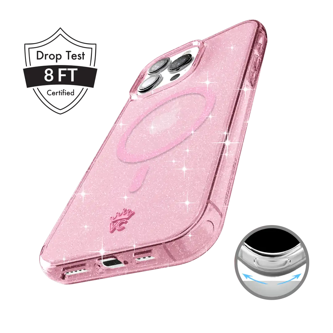 Pink Stardust Glitter iPhone Case