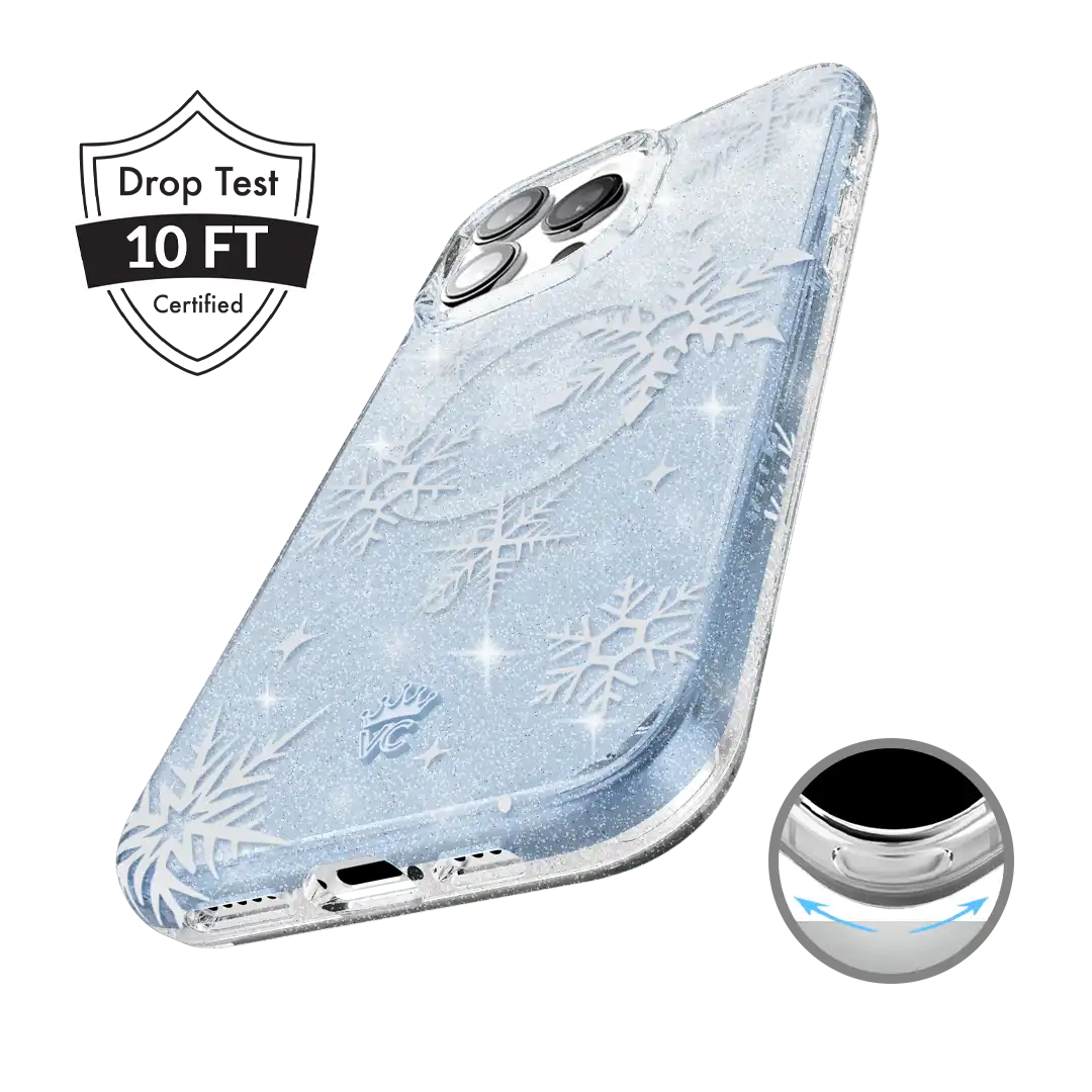 Snow Angel Glitter iPhone Case