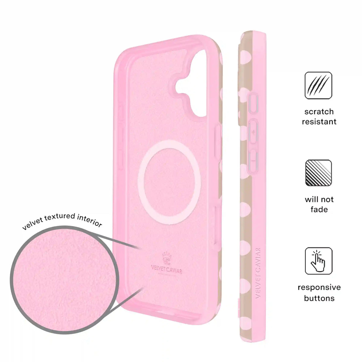 Brown Sugar Polka Dot iPhone Case