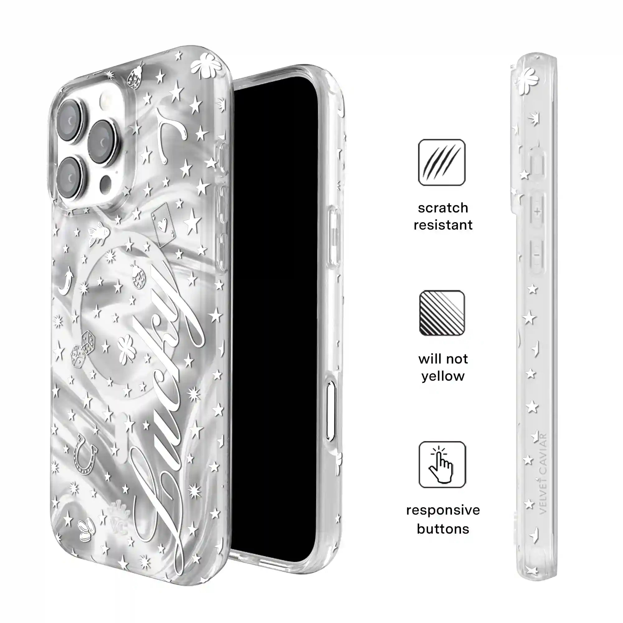 Lucky Girl Holo iPhone Case