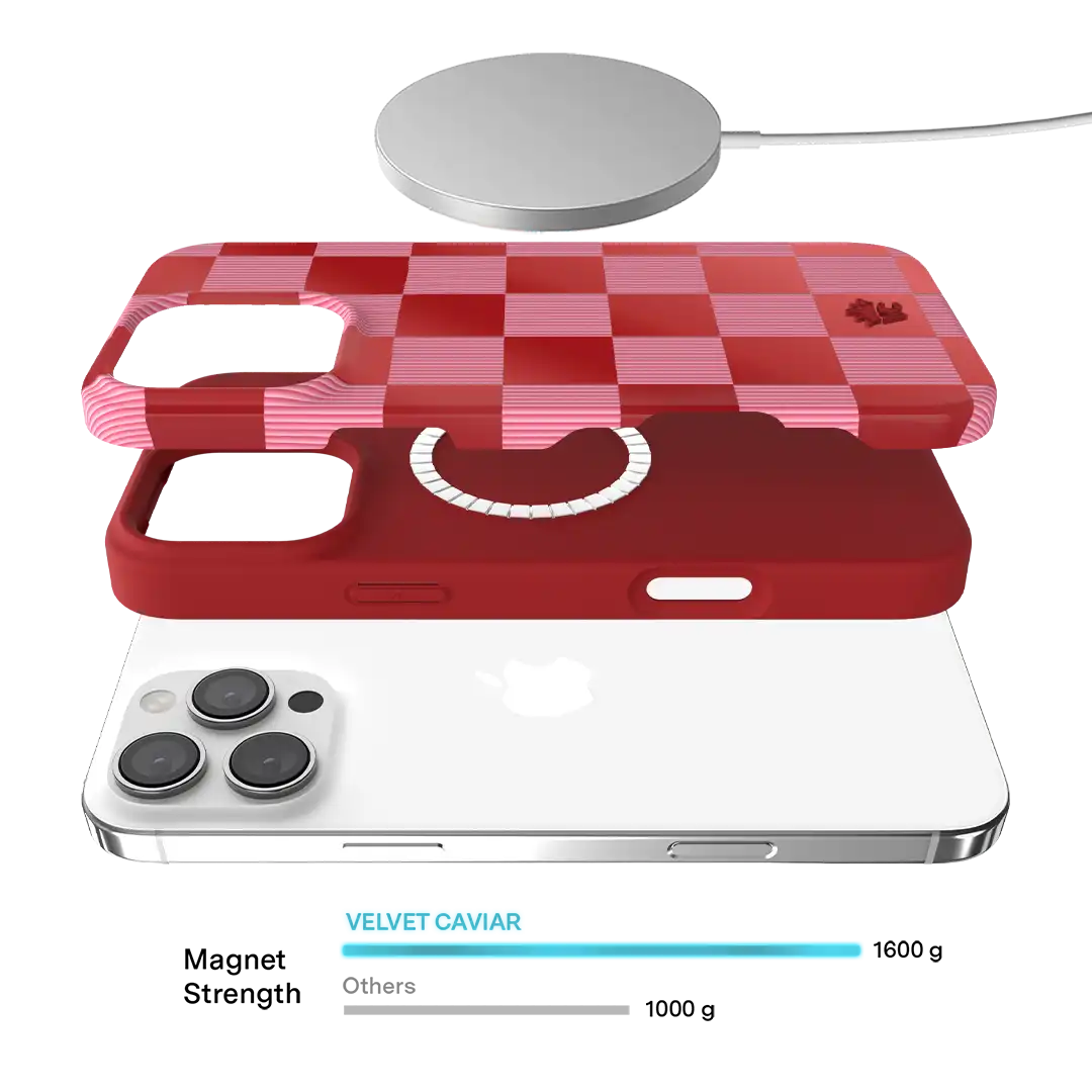 Rose Vibe Checkered iPhone Case