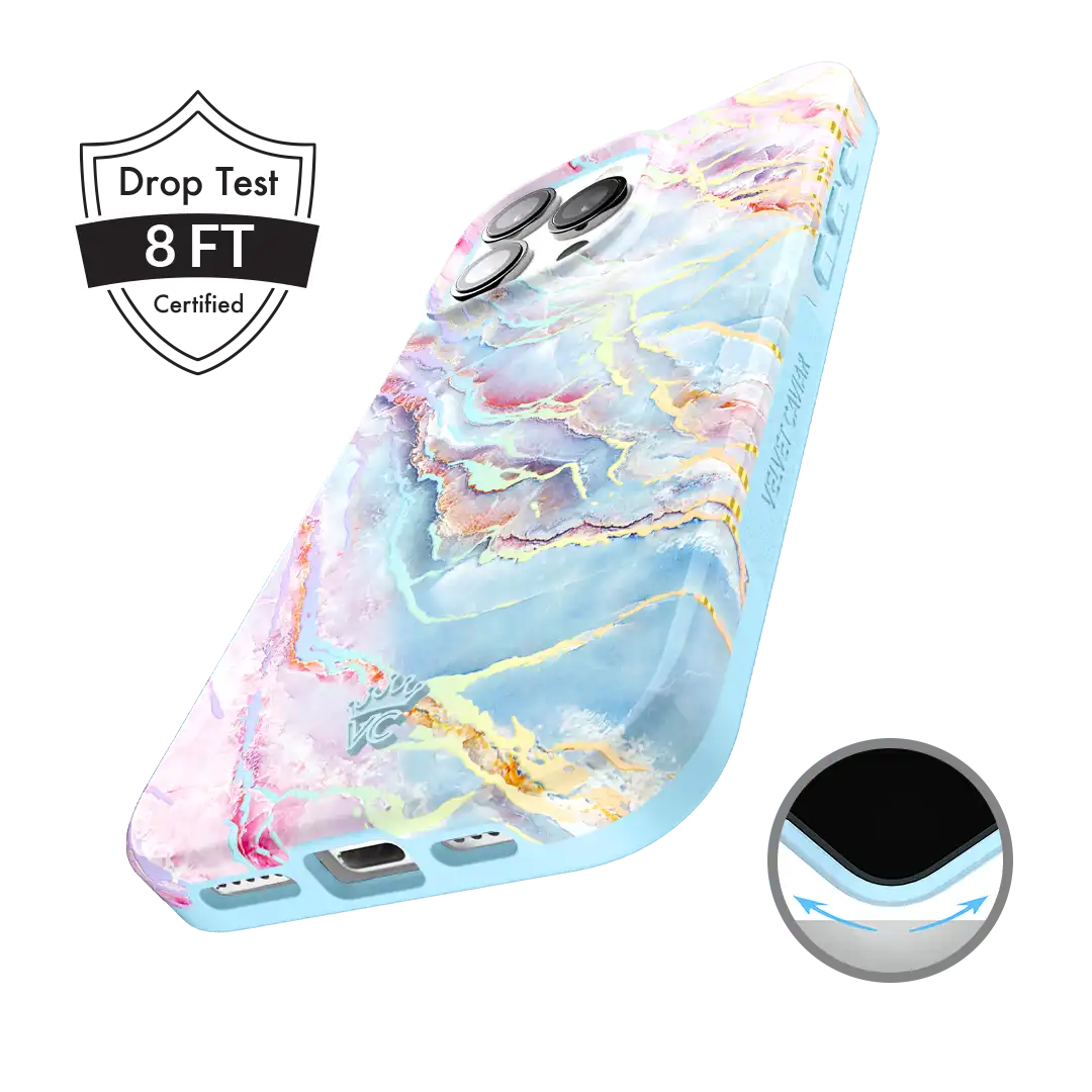 Holo Moonstone Marble iPhone Case