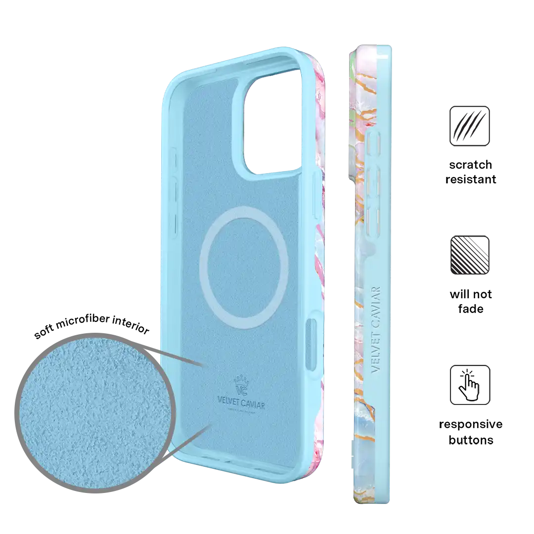Holo Moonstone Marble iPhone Case