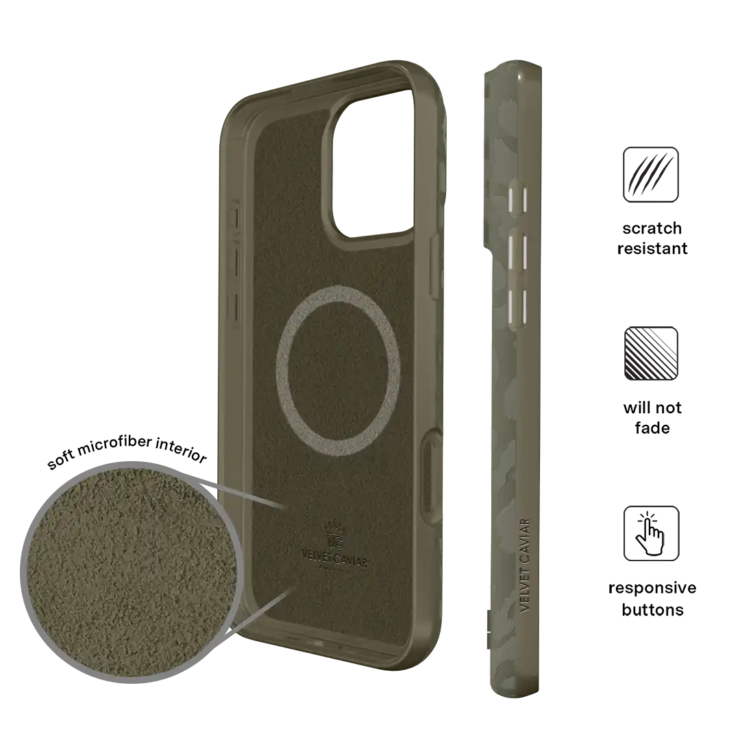 Olive Leopard iPhone Case