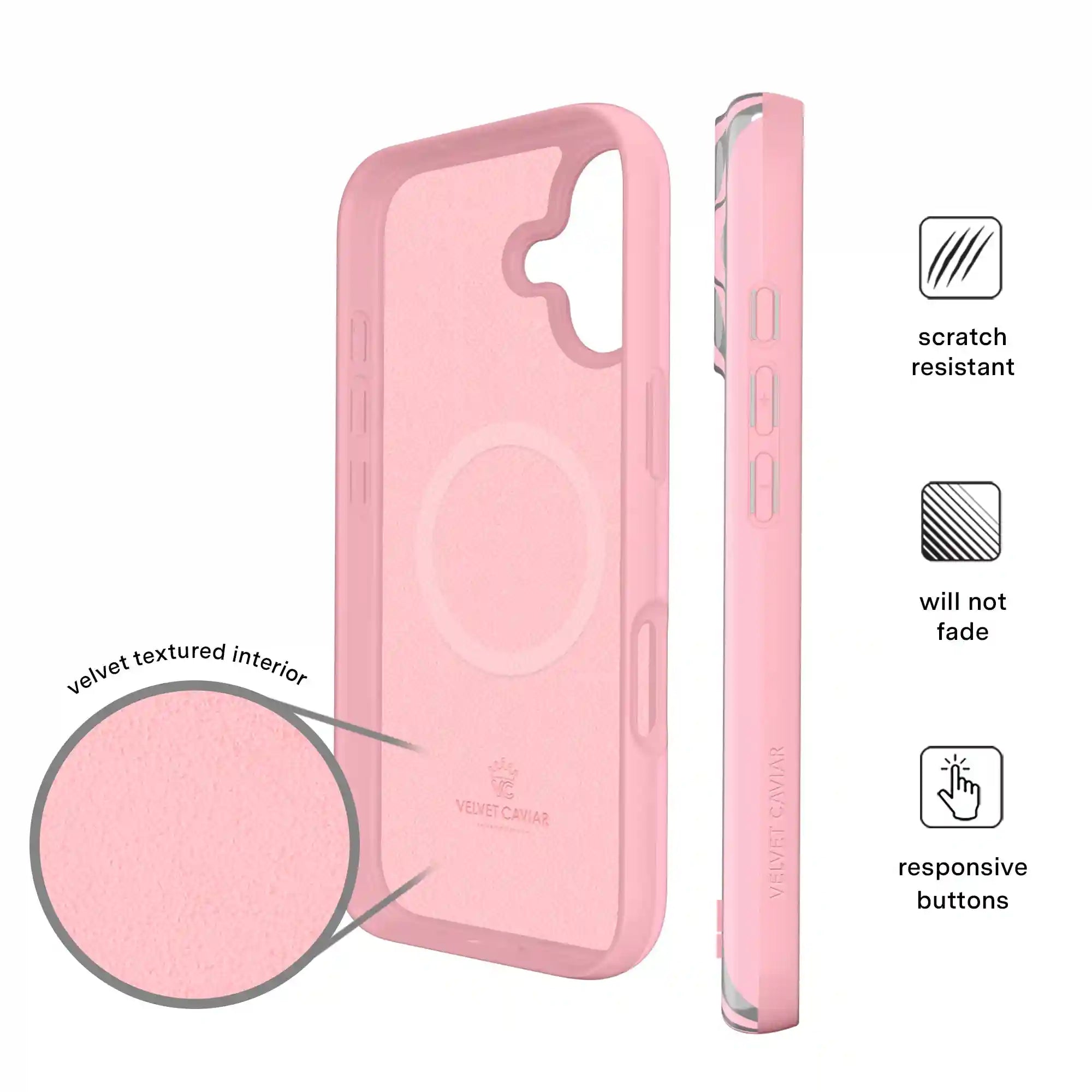 Pink Chrome Stripes iPhone Case