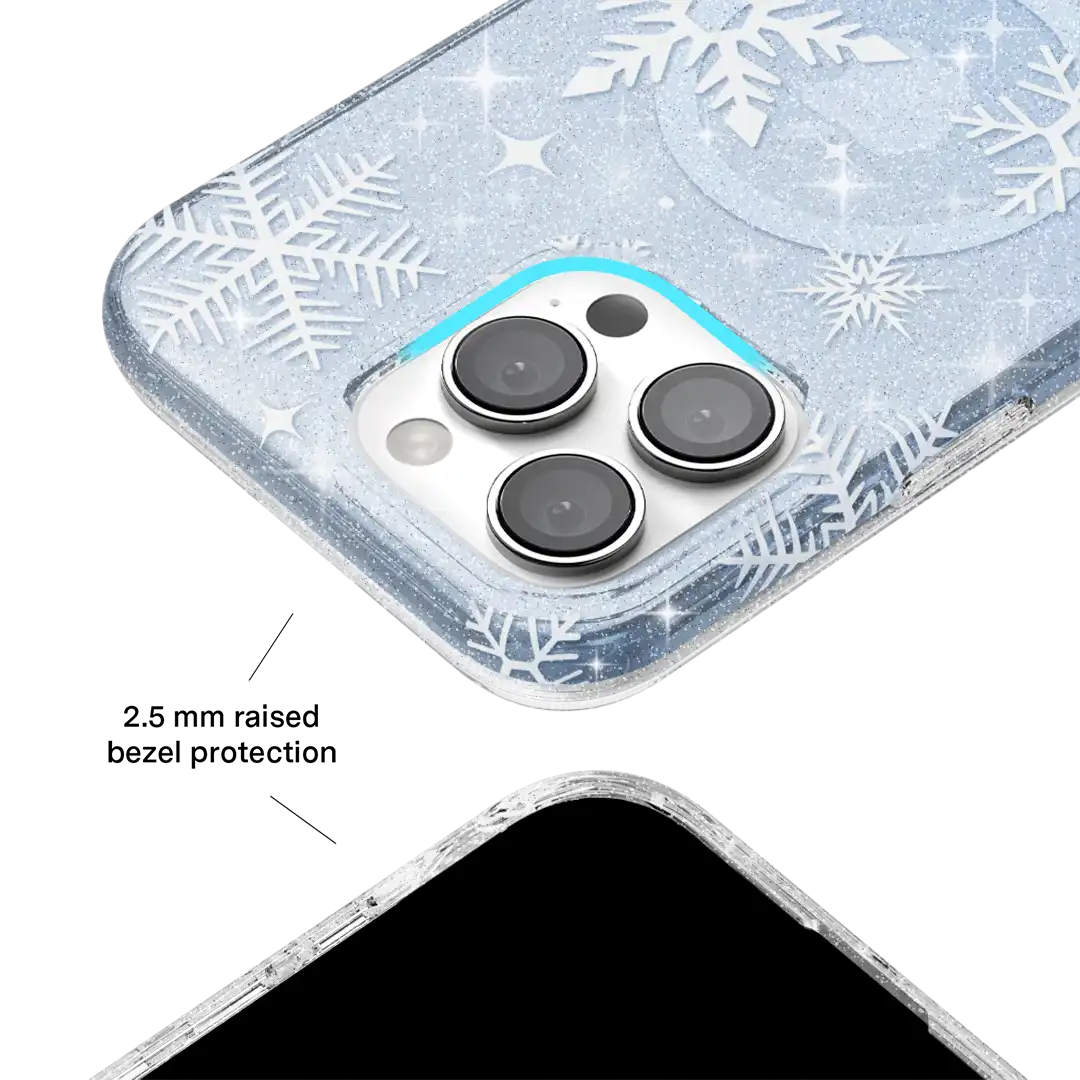 Snow Angel Glitter iPhone Case