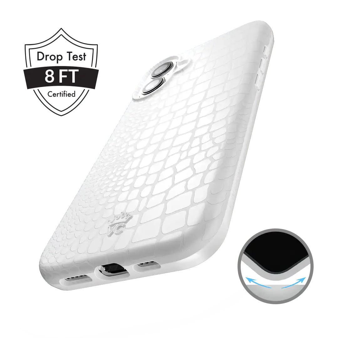 White Croc iPhone Case