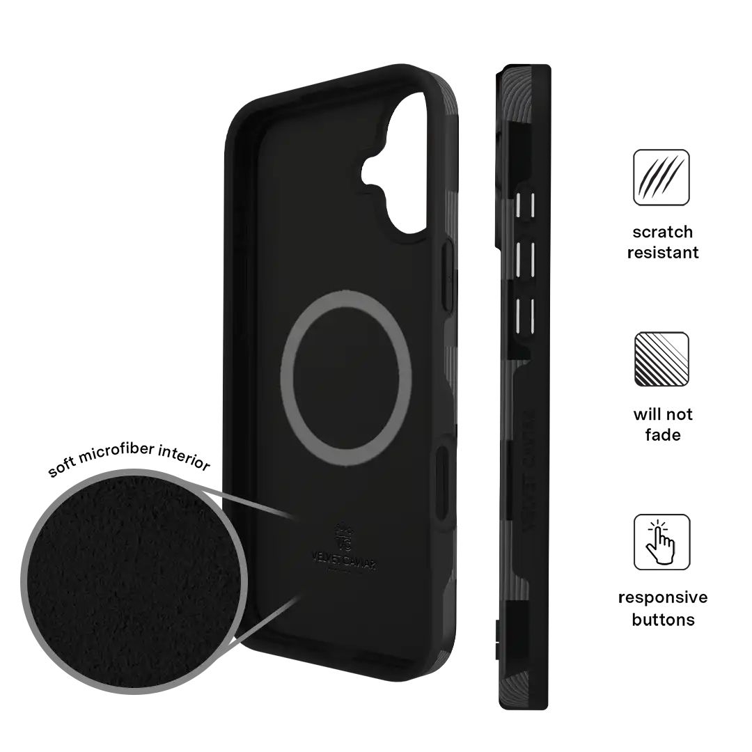 Noir Vibe Checkered iPhone Case