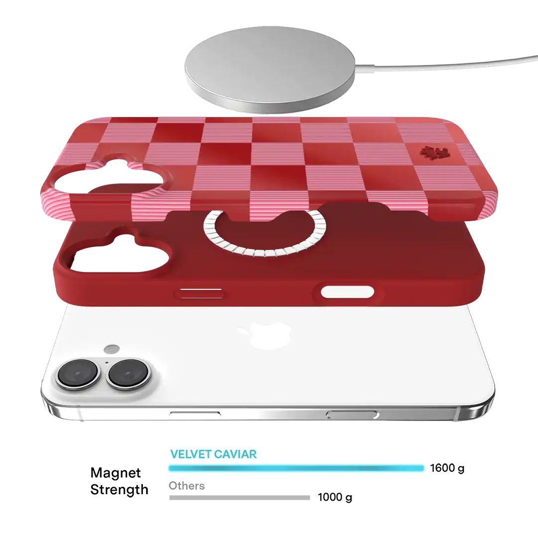 Rose Vibe Checkered iPhone Case